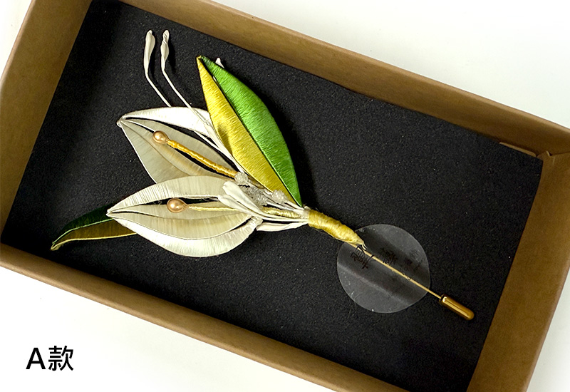 客家纏花雙花飾